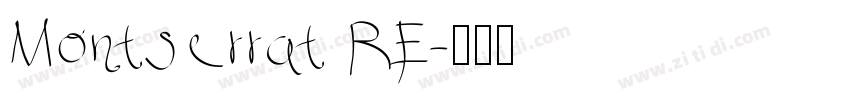 Montserrat RE字体转换